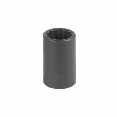 EAGLE TOOL US Grey Pneumatic 0.38 in. Drive x 11 mm 12 Point Standard Socket GY1111M